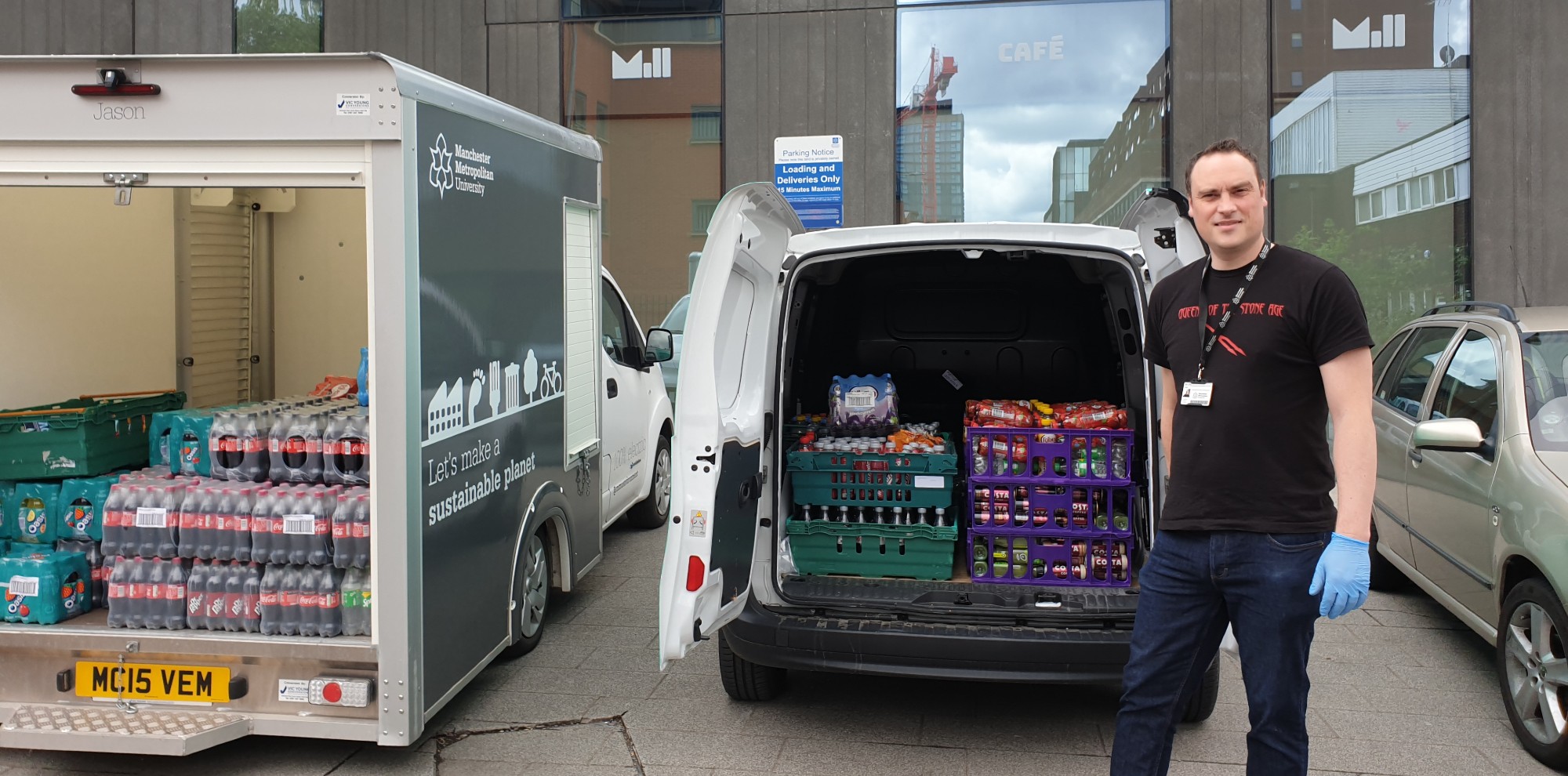 The catering team at Manchester Metropolitan donated a selection of food supplies to support vulnerable people in the community through the COVID-19 crisis.
