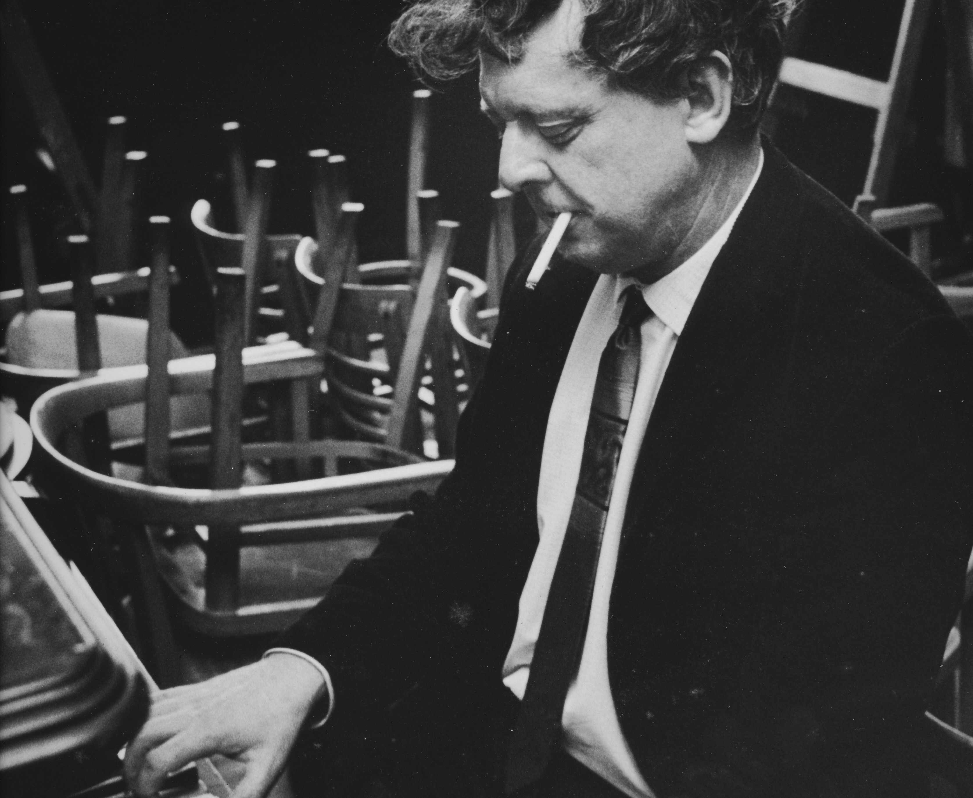 Anthony Burgess at the piano (credit: Anthony Burgess Foundation)