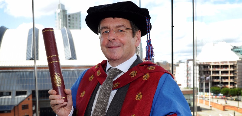 Pete Lomas received an honorary Doctor of Science