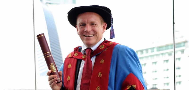 Scott Fletcher was made an honorary Doctor of Business Administration