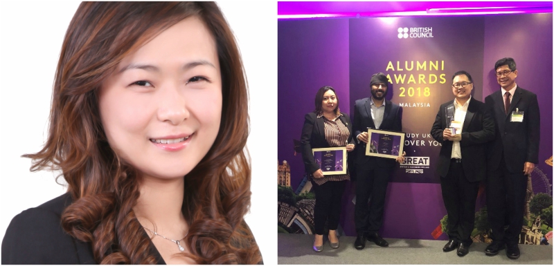 Ee Von Teo won the Professional Achievement Award category of the Malaysia stage of the British Council’s Study UK Alumni Awards