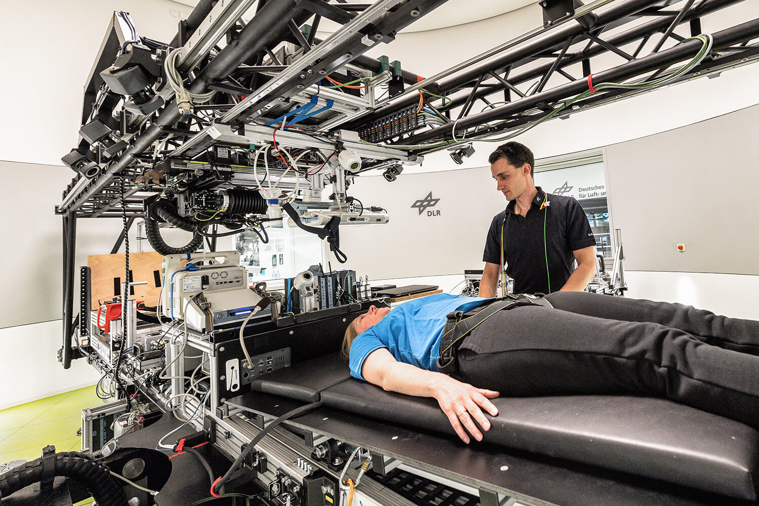 The short-arm centrifuge at the German Aerospace Center's Institute of Aerospace Medicine. Images courtesy of the German Aerospace Center.