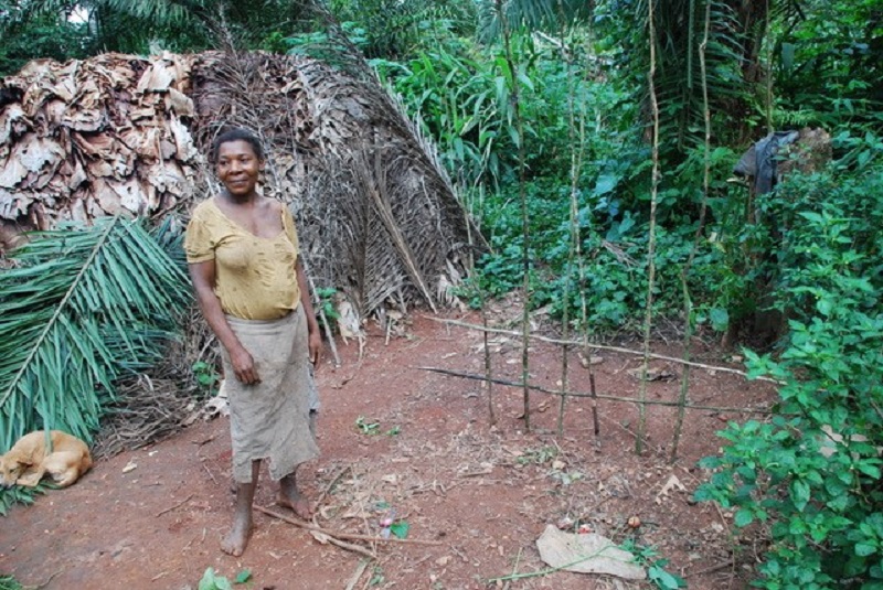 Baka villager in Cameroon