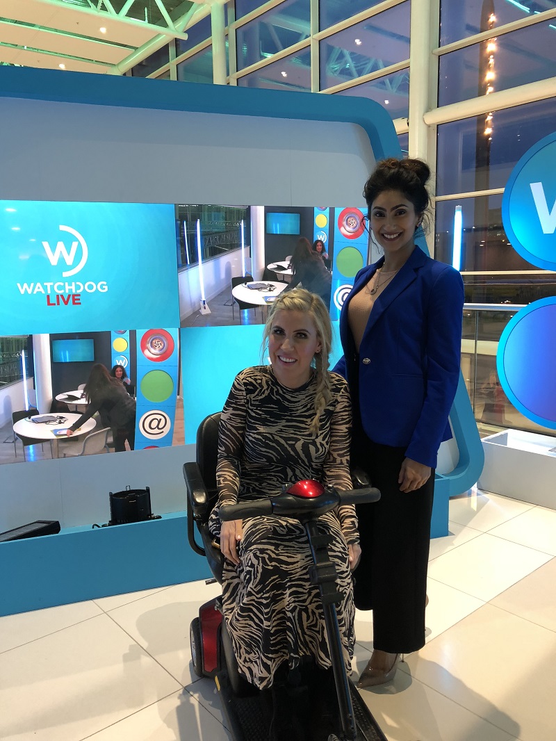 Dr Amna Khan with BBC One's Watchdog co-presenter Nikki Fox