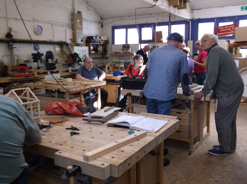 One of Age UK Cheshire's Men In Sheds social hub projects