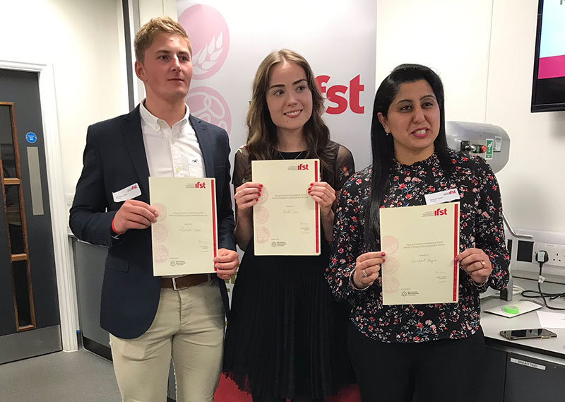 Manchester Met students named north of England’s best Young Food Scientists