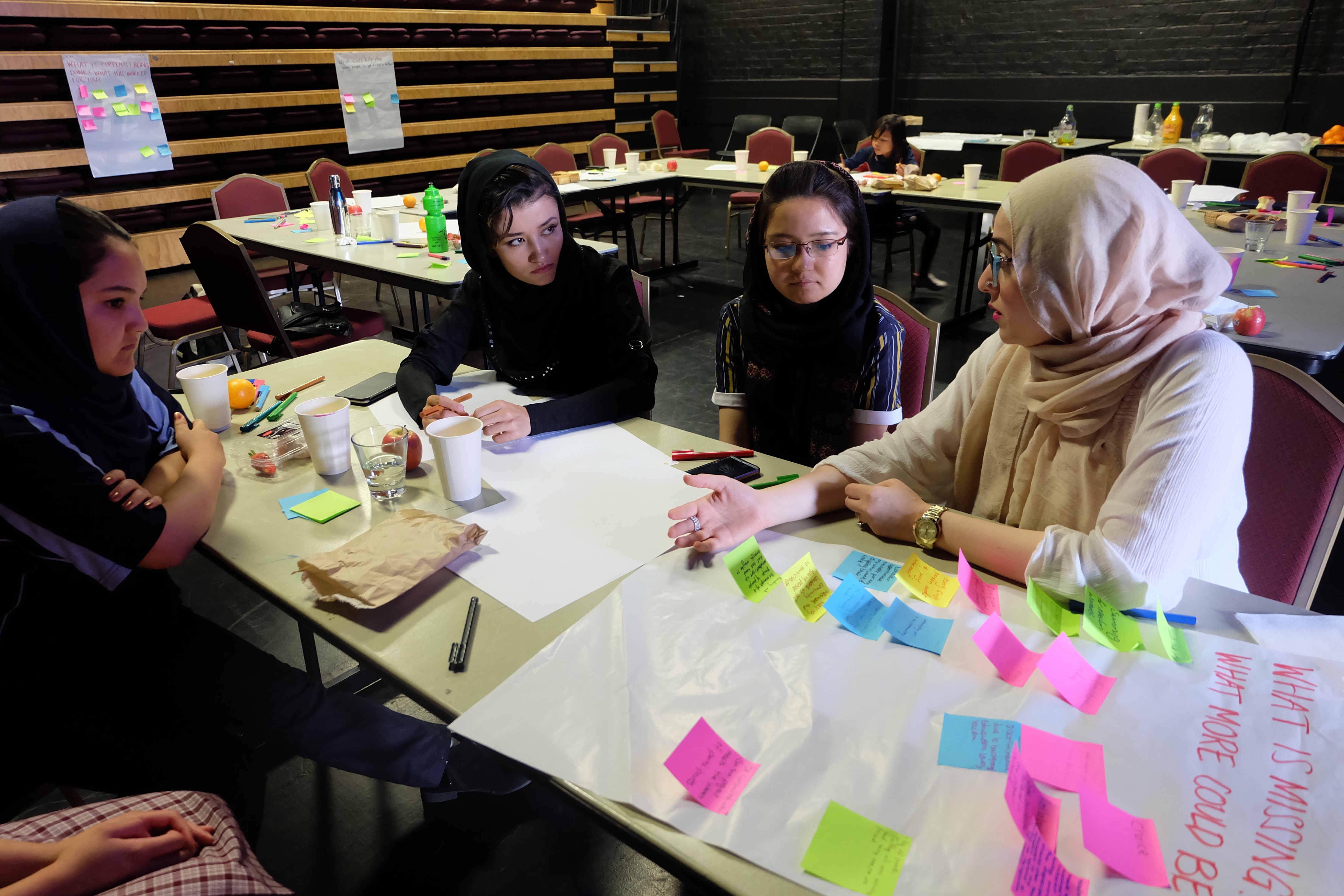 Workshop participants develop guidance for organisations and artists.  