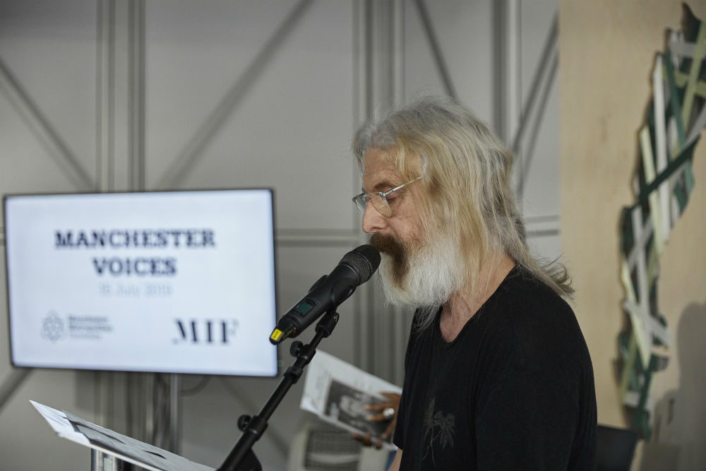 Actor and Manchester School of Theatre alumnus David Threlfall performed at the University's Glass House event