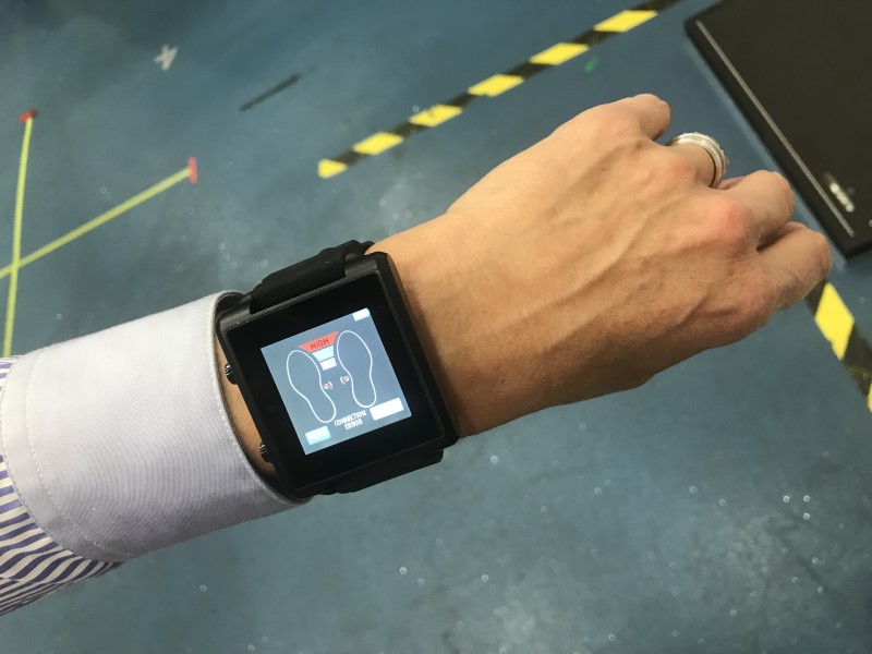 The smartwatch alerts wearers to periods of sustained high foot pressure