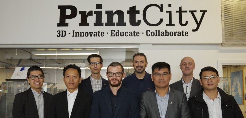 Engineering academics and staff from Manchester Metropolitan University’s PrintCity welcomed visitors from Vietnam’s National University of Civil Engineering to discuss PrintCity VN