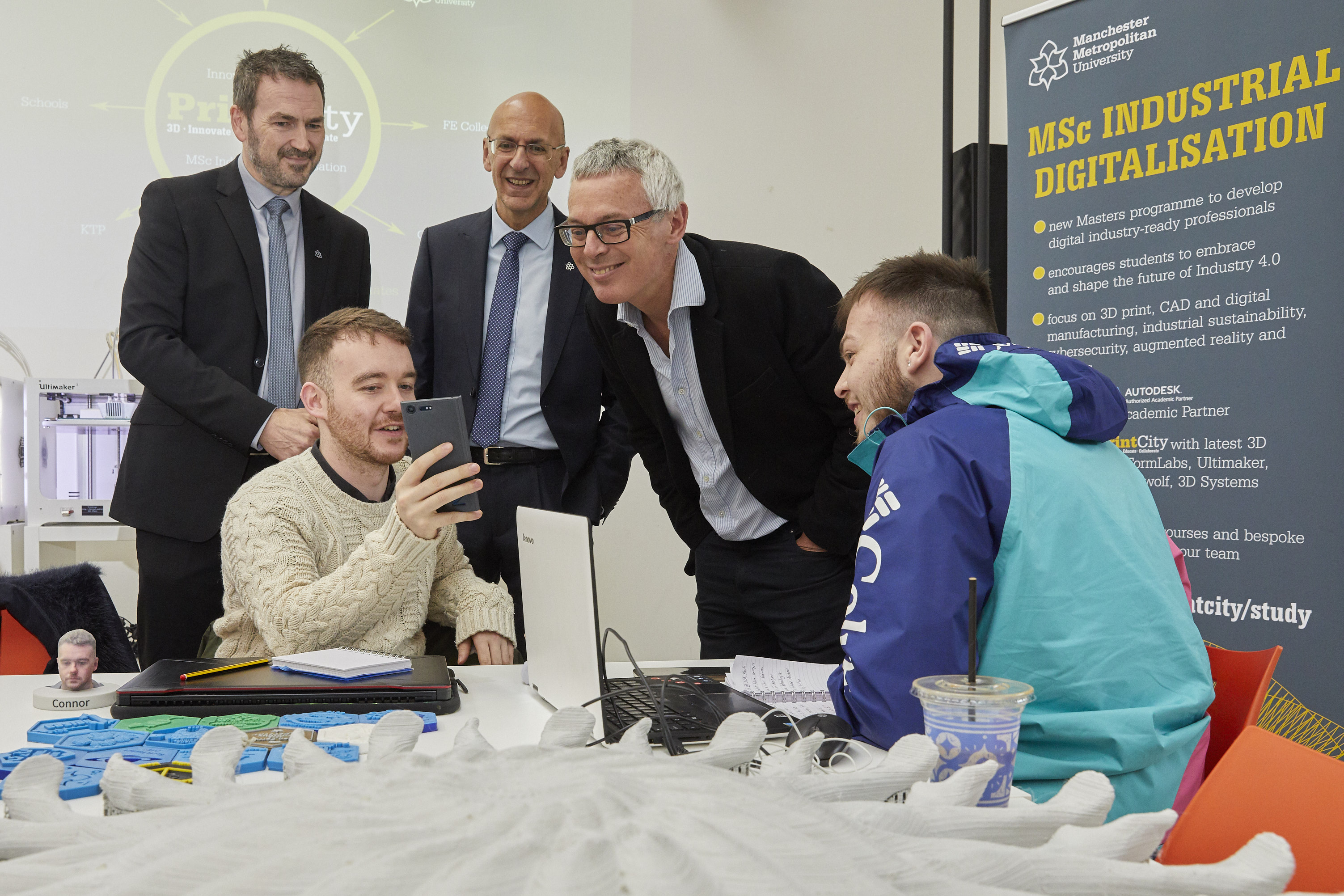 Manchester Metropolitan welcomed the Permanent Secretary of the Department for Education, Jonathan Slater, in March to learn about the University's innovation in education delivery 