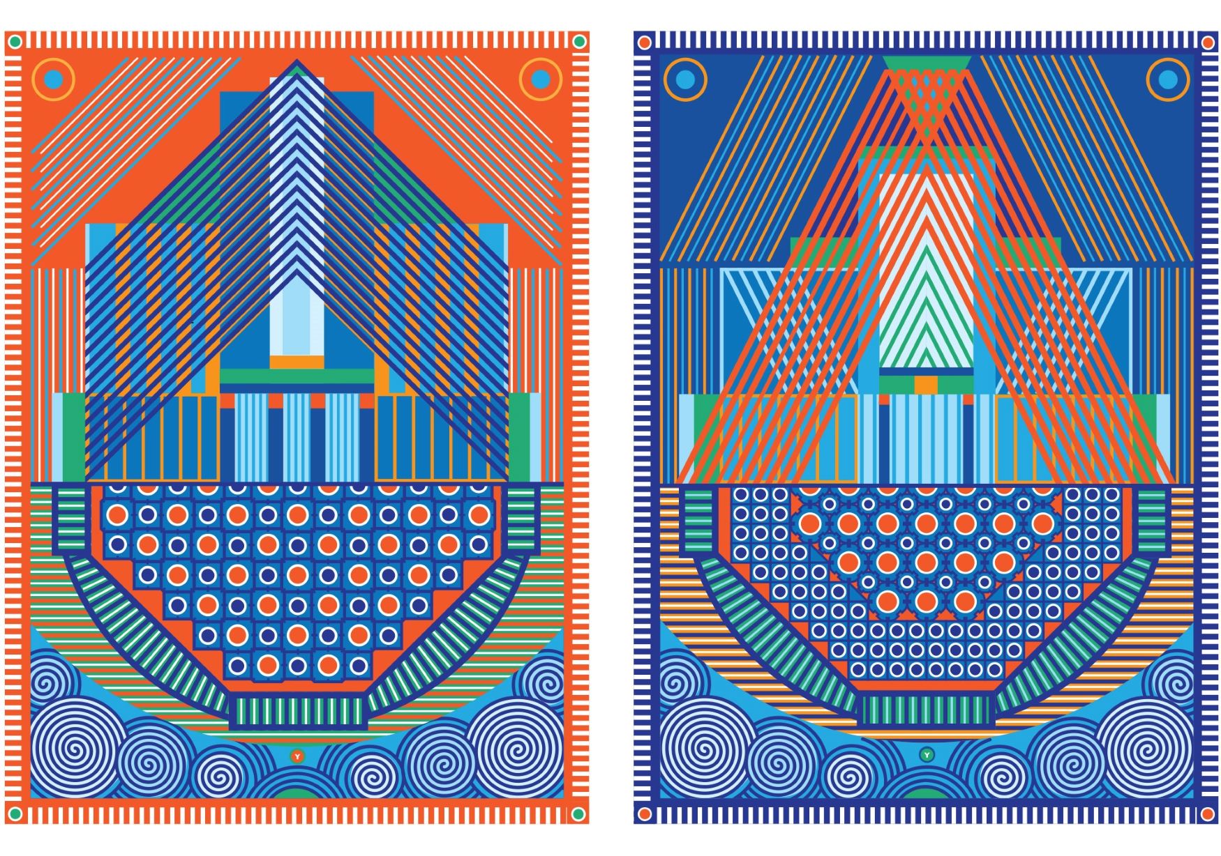 Two new tapestries by Yelena Popova called Keepsafe (I and II)