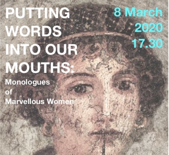 Lesley Hart, an MA Poetry student at the Manchester Writing School at Manchester Metropolitan University, has her creative project 'Putting Words Into Our Mouths: Monologues of Marvellous Women’ performed.