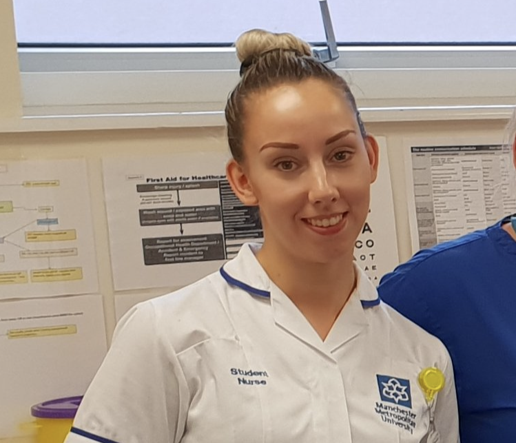 Student nurse Lauren Ashworth is due to start her paid placement at Stockport's Stepping Hill Hospital
