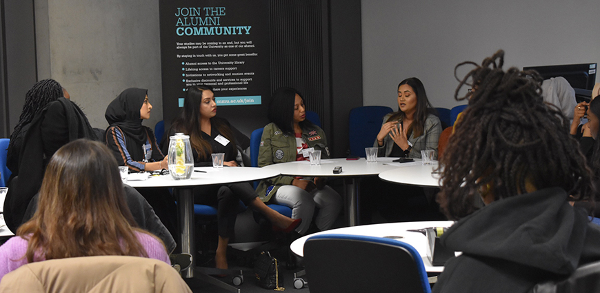 An alumni panel devent from March 2020. Pic: Ashgan Mahyoub, student photographer for aAh! Magazine