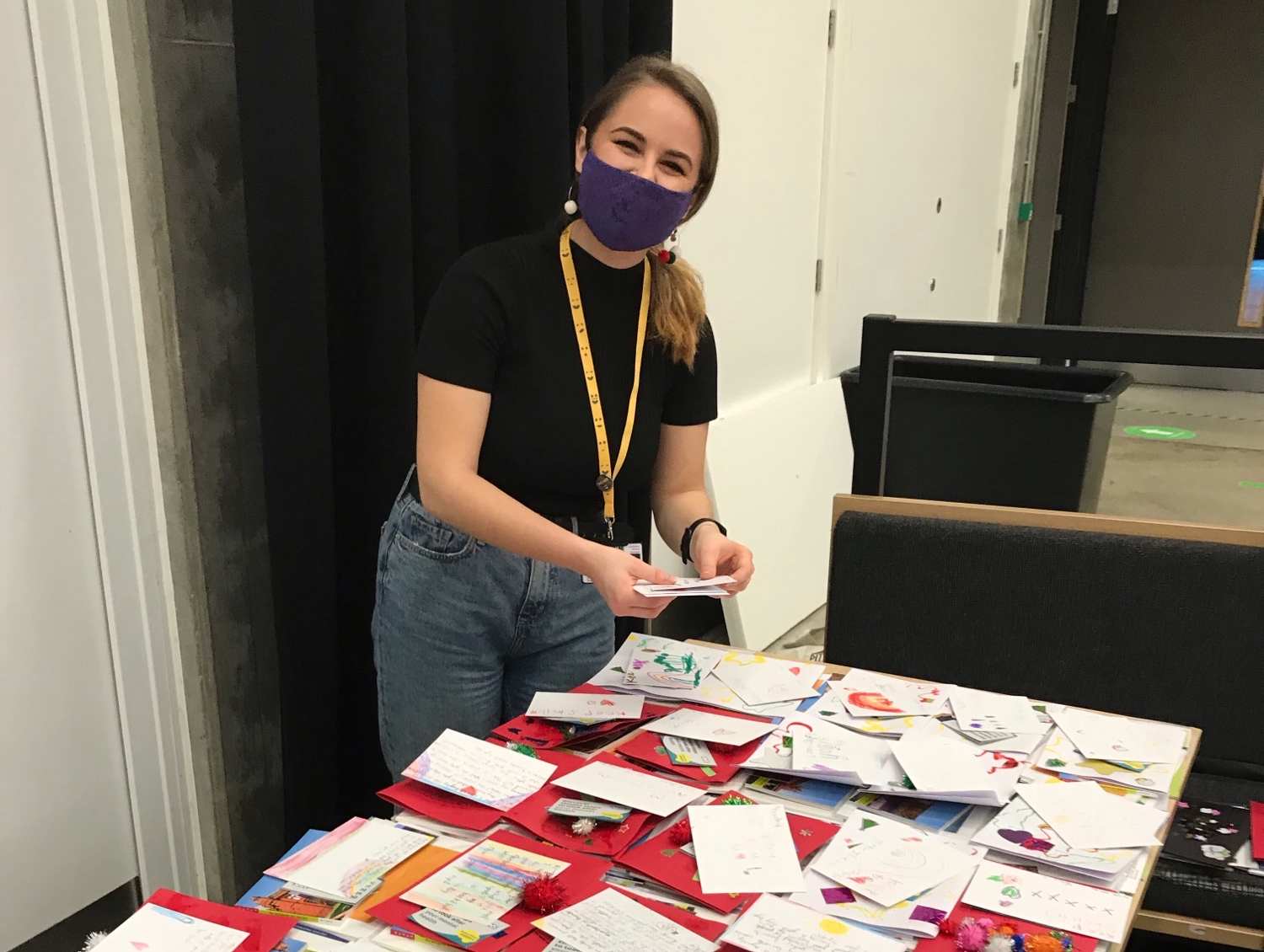 Manchester Met catering staff and student officers at the Students’ Union supported the project by volunteering to prepare both the care and craft packages