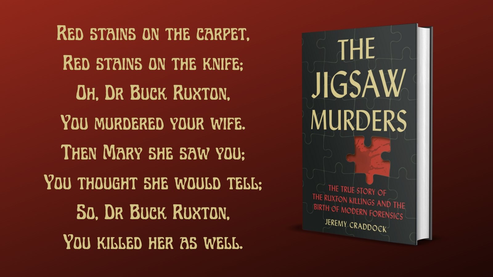 The Jigsaw Murders: The True Story of the Ruxton Killings and the Birth of Modern Forensics 
