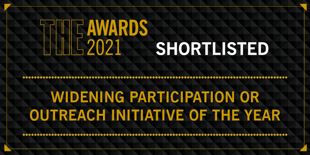 The First Generation Scholarship Programme has been been shortlisted in the Widening Participation/Outreach Initiative of the Year category