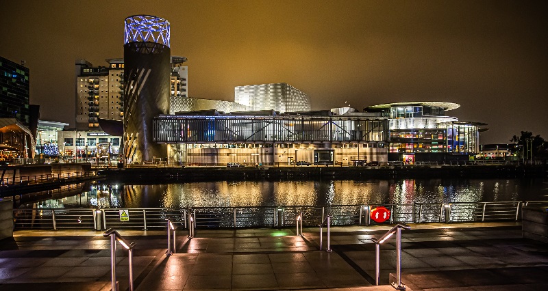 The Lowry at Salford Quays where the Greater Manchester Green Summit will take place