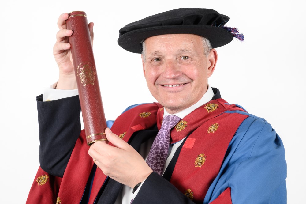 Business executive awarded honorary degree for services to Technical
