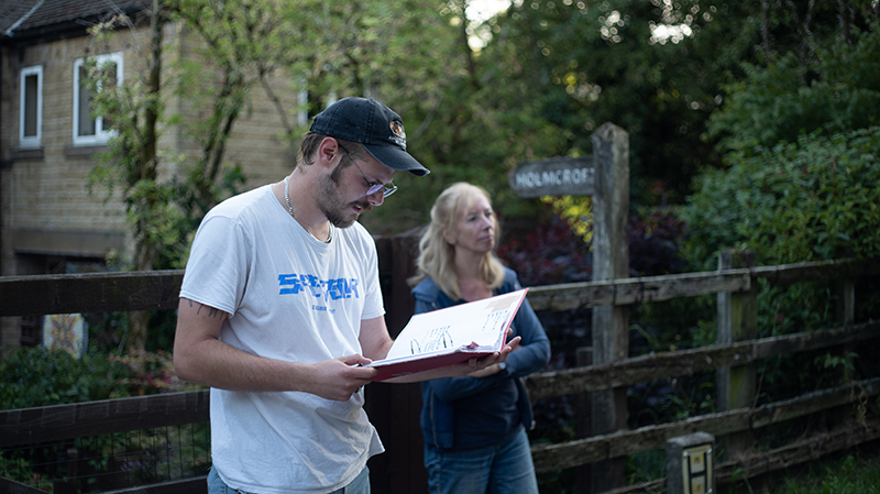 Filmmaking student Al Boyd is directing his first feature length crime film starring villagers from Edale (Image: Matt Eyer, Assistant Director)