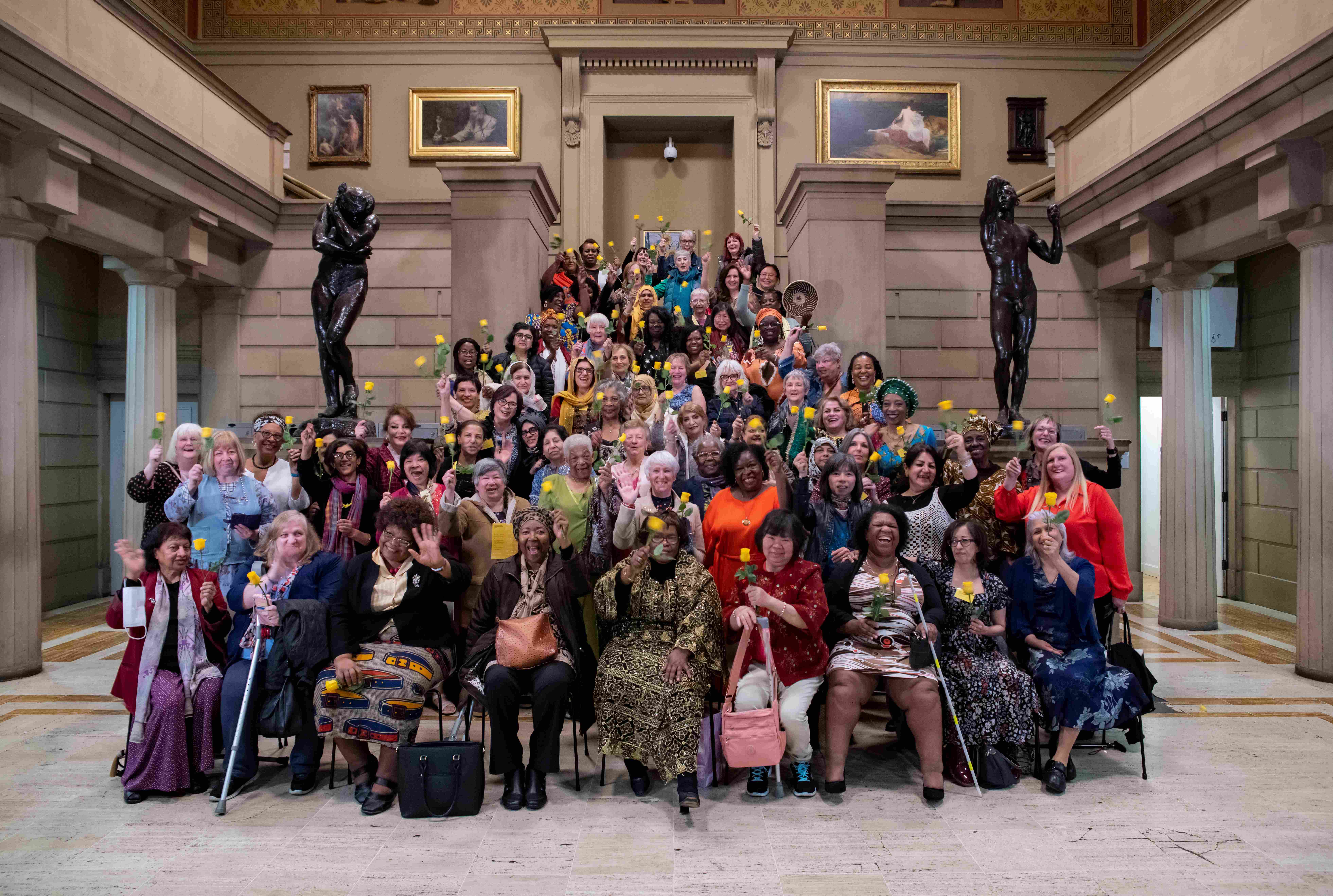 The 100 women who took part in the project (credit: Andrew Brooks).