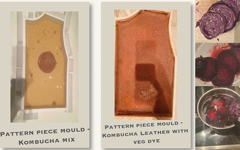 Esmie's Kombucha leather pattern pieces