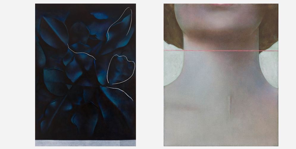 Left: An Ex IV, 2019. Right: Marker II, 2019. Louise Giovanelli.