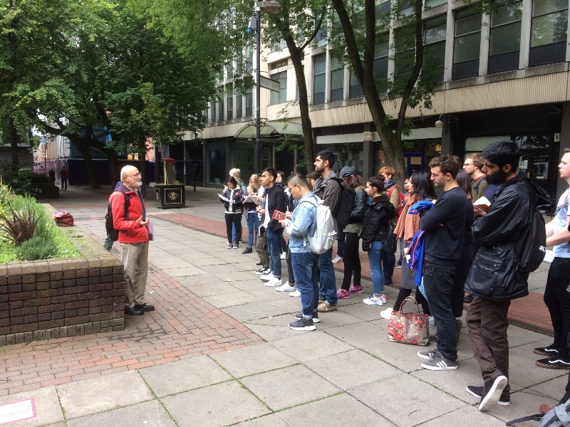 Students' site visit to Lincoln Square