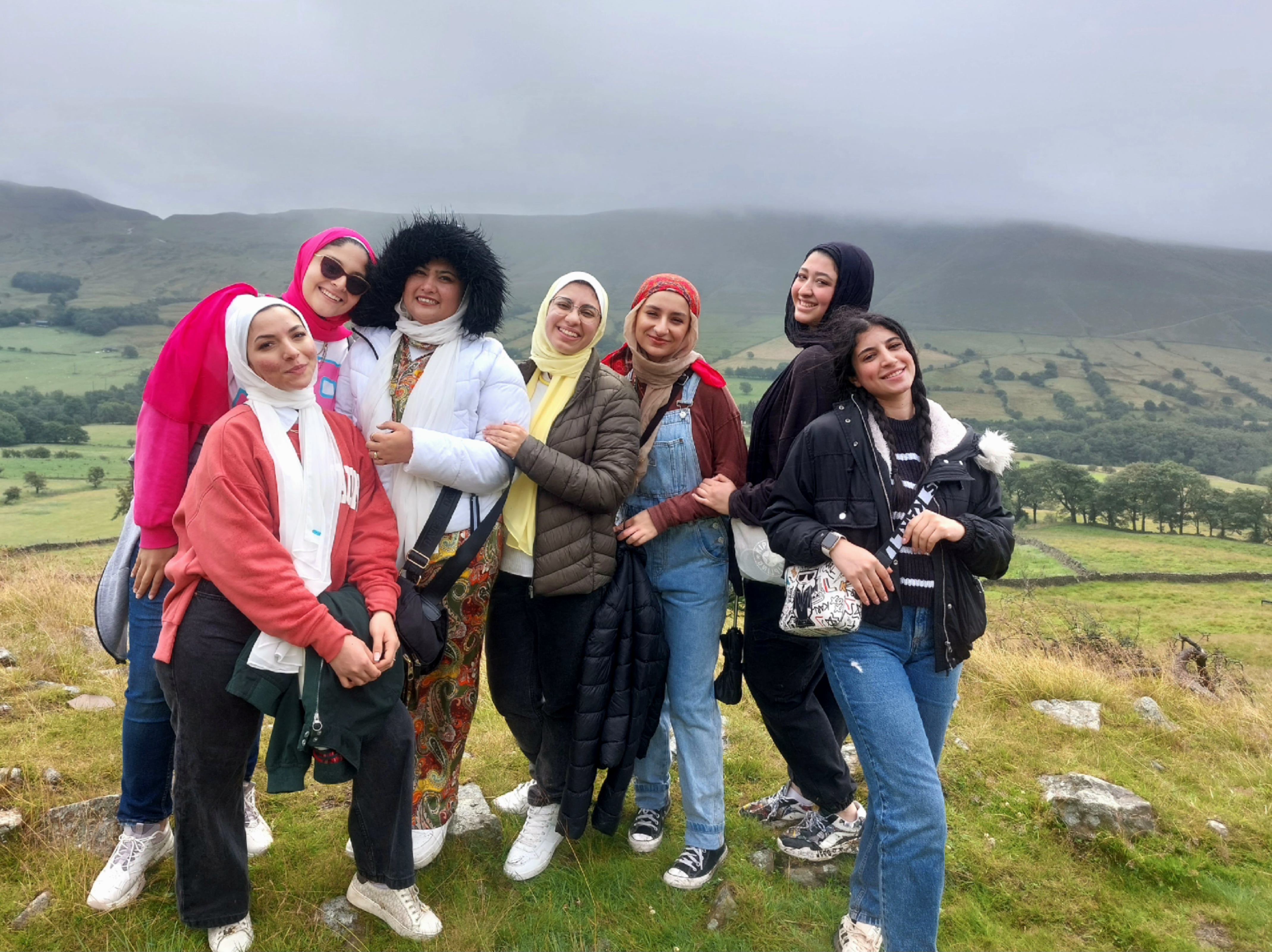 Students on trip to Edale