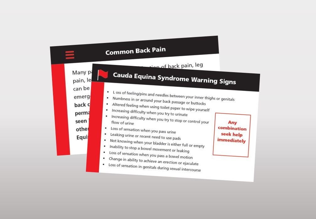 Red Flags for Spinal Pathology - Physio Network