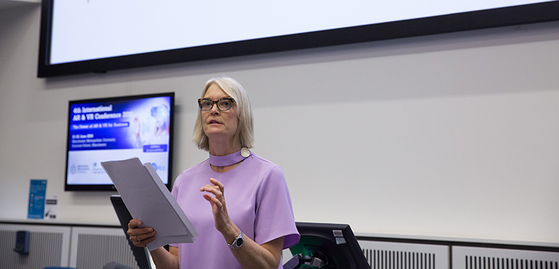 Margot James MP delivered a keynote speech at the AR & VR Conference