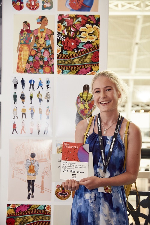 Ella Rose Brown, winner of the SAA New Talent in Illustration Associate Prize