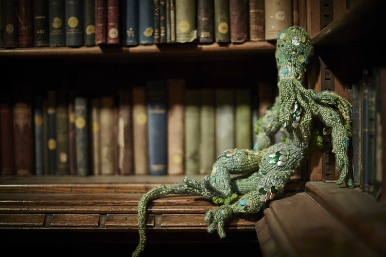 A knitted Cthulhu from the 2015 Gothic Manchester Festival