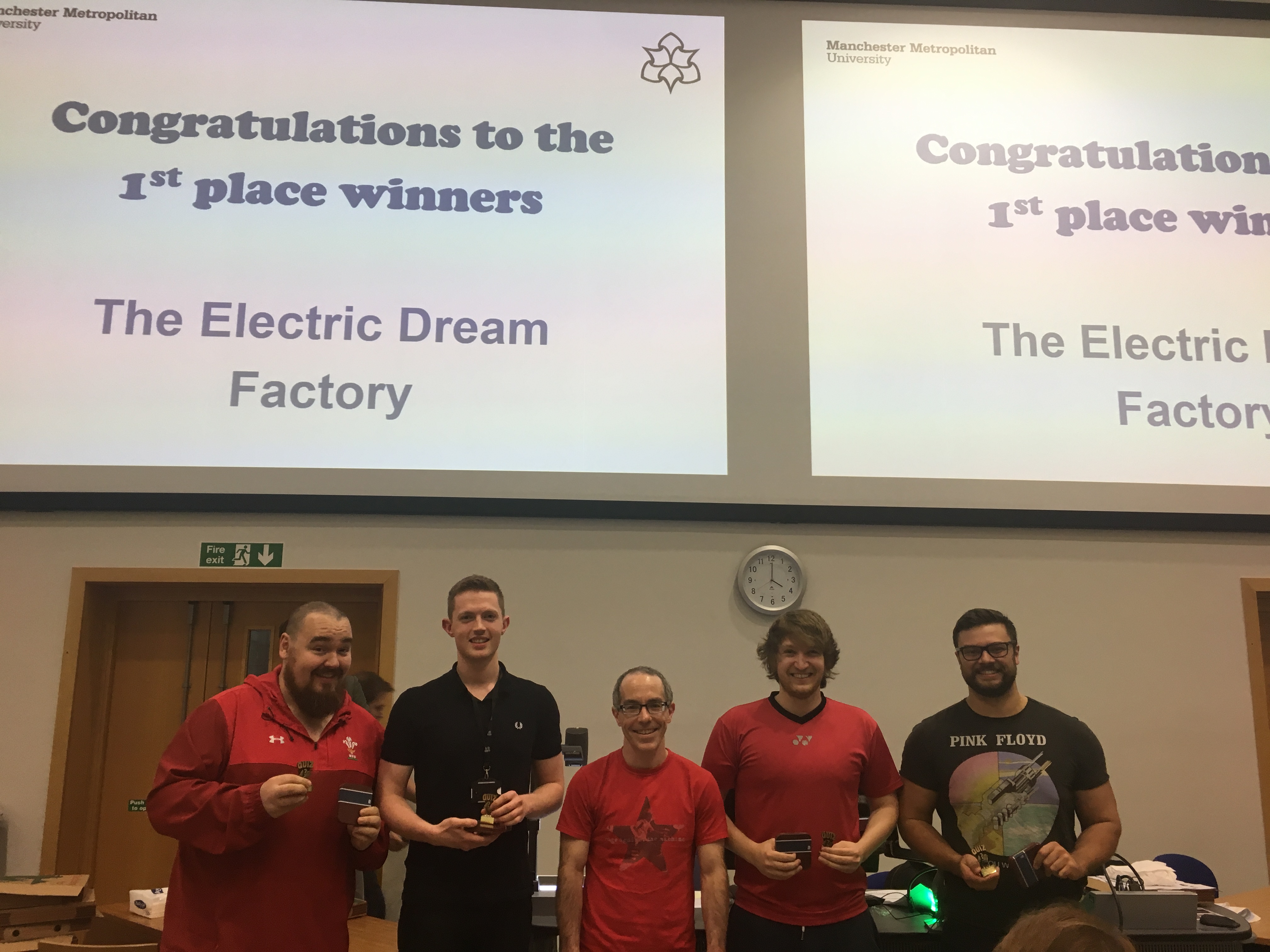First place winners 'The Electric Dream Factory'