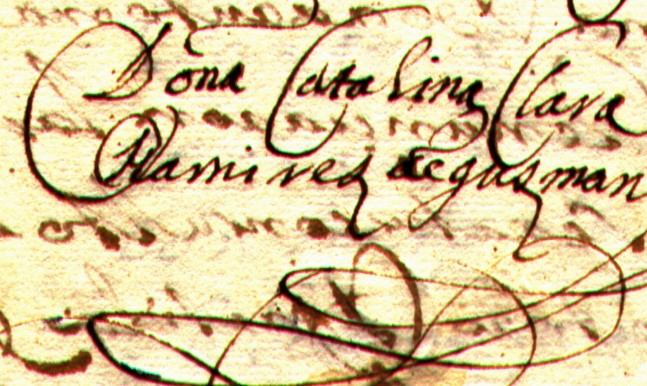 Signature of the 17th century author in a public document dated 1666 