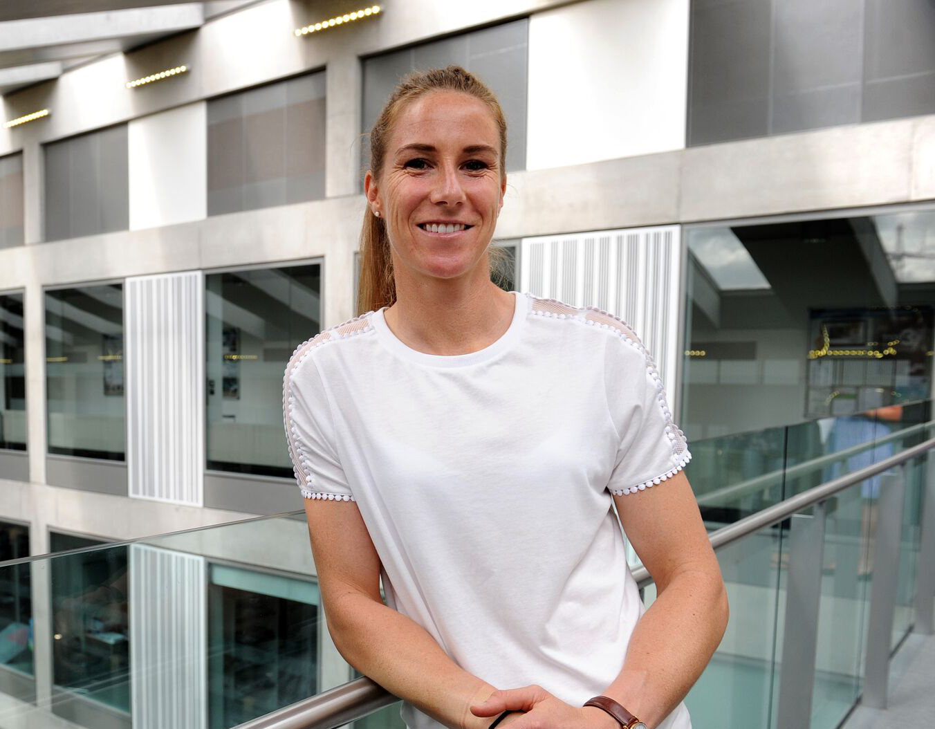 Manchester City Women FC and England goalkeeper Karen Bardsley, also an MSD student